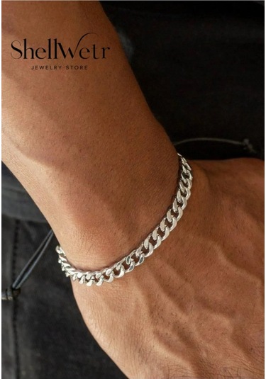 Silverline Gümüş Renk Kuş Gözü Bileklik Gri