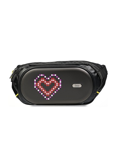 Divoom Pixoo Slingbag-c Siyah Ledli Ekran App Kontrollü Bel Çantası-cross Body, Çapraz Çanta Siyah