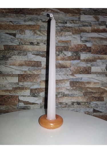 Gold Simli Donut Şamdan Mumluk
