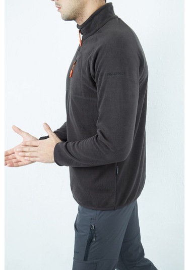 Alpinist Gamma Yarım Fermuarlı Erkek Polar Antrasit (520730509)