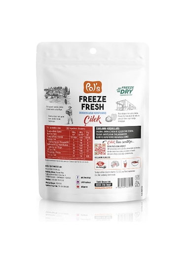 Pol's Freeze Fresh Berry Mix 16 G, Fruit Mix 20 G, Çilek 15 G 15 G
