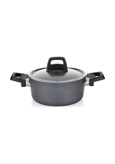 Schafer Ashen Yanmaz Yapışmaz Tencere Seti 9 Parça Gri