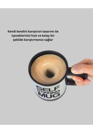 Paslanmaz Çelik Kendi Kendini Karıştıran Akıllı Kupa Isı Yalıtımlı Çok Renkli