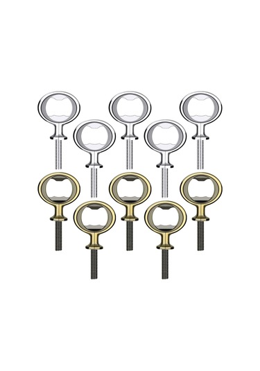 Gatherco 10 Adet Şişe Açacağı Boş Dıy Bira Şişe Açacağı Paslanmaz Çelik Düz Şişe Açacağı Ek Parçaları Kiti Bira Açacağı Donanımı Diğer