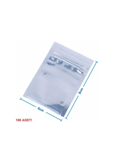 6x9 Cm. Antistatik Kilitli Esd Poşet Anti-statik Poşeti 100 Adet