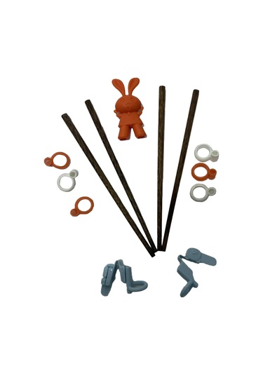 Sushi Chopstick Ve Tutma Aparatı 13 Parça Çok Renkli