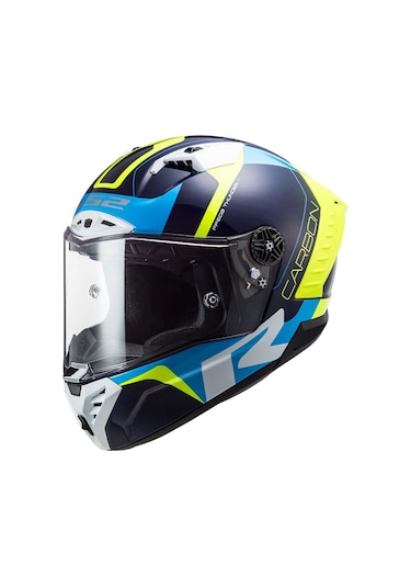 Ls2 Thunder Racıng 1 Kask Mavi-Neon Sarı