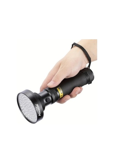 Lemestar 128 Led'li 395nm Uv Feneri - Floresan Tespit, Kürleme Ve Akrep Işığı Fonksiyonlu El Feneri Altın