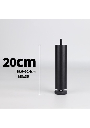 Suntek Magideal 4 Adet Alüminyum Alaşımlı Mobilya Ayakları Siyah-20cm