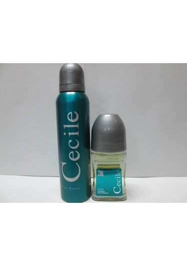 Cecile İris Kadın Sprey Deodorant 150 ML + İris Kadın Roll-On 50 ML