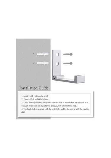 Katlanır Mont Askıları 6'lı Paket Alüminyum Alaşımlı Ağır Hizmet Tipi B Diğer