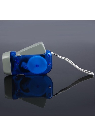 Soulader Krank Mekanizmalı El Feneri, Manuel Şarjlı Dinamo Led Işık, Kampçılık Ve Acil Durumlar İçin Pratik El Feneri Çok Renkli