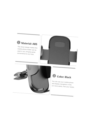 Sp-44 Oto Araç Telefon Tutucu 360 Havalandırmaya Izgaraya Giren