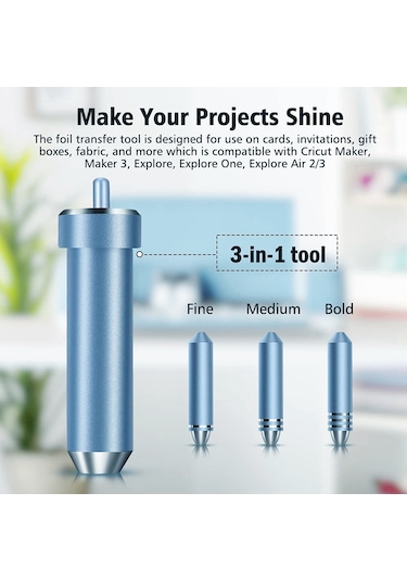 Folyo Transfer Aleti Yedeği, Crıcut Maker İçin 3'ü 1 Arada Transfer Kiti