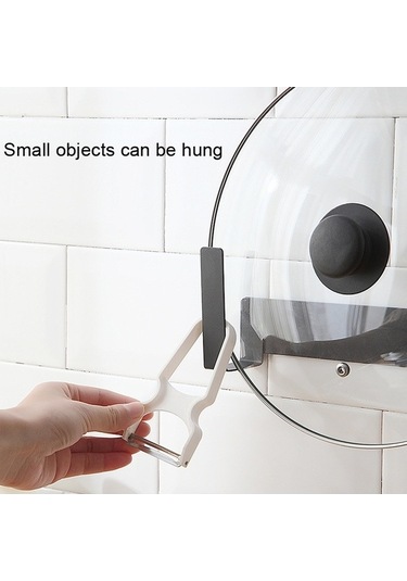 Dancemonkey 3 Adet Duvara Montajlı Karbon Çelik Tencere Kapağı Tutucu Diğer