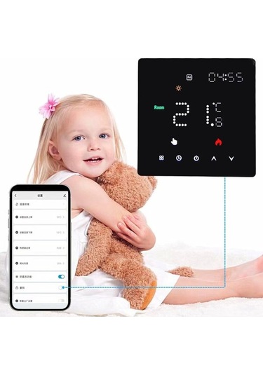 Novahub Haftalık Programlı Sıcaklık Termostat, Su Isıtma Sistemi İçin