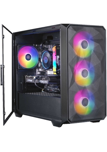 Dragos DRX6856 R5-3600 16 GB 512 GB NVMe RTX3050 23.6" Dos Masaüstü Oyuncu Bilgisayarı