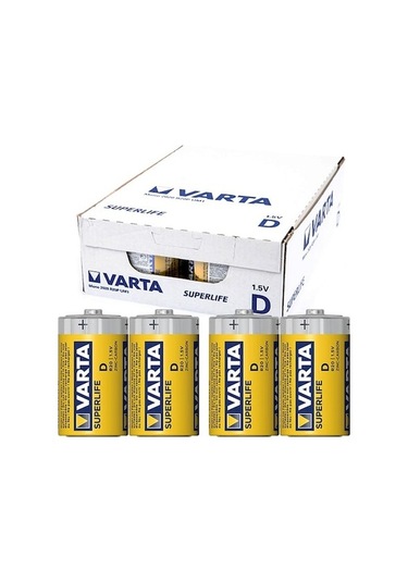 Varta Superlife Çinko Shrink Büyük Boy D Pil 24'lü