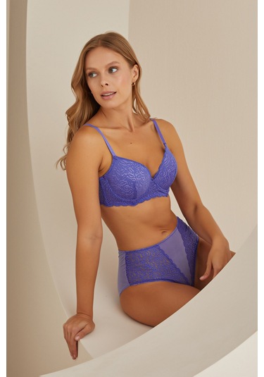 Loya Kadın Mor Calvin Destekli Tek Sütyen Mor