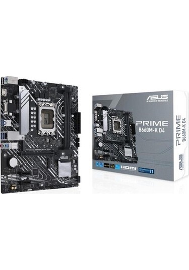 Asus Prime B660m-k D4 B660 5333 Mhz Ddr4 Lga1700 Matx Anakart