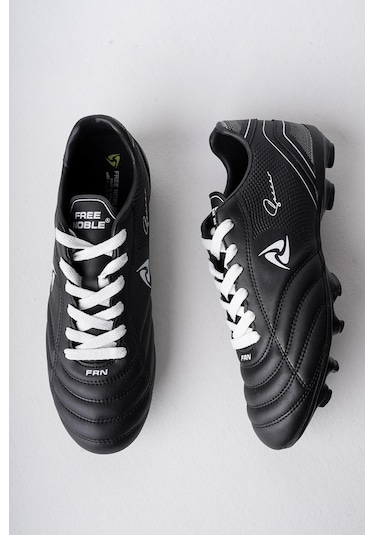 Muggo Pascal Unisex Garantili Krampon Halı Saha Futbol Spor Ayakkabı Siyah - Beyaz