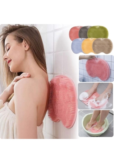 Banyo Duş Masaj Aleti Sırt Ve Ayak Masaj Pedi Silikon Masaj