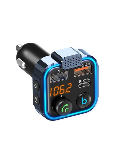 Willowhaven Bt23l Araba Mp3 Çalar Ve Fm Verici - Siyah, 36w Hızlı Şarj Ve Süper Bluetooth Çağrı Etkisi