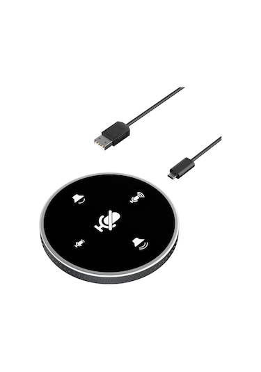 Bilgisayar İçin Mikrofon, Masaüstü Usb Konferans Hoparlör Mikrofon Yerleşik Hoparlör 360 Çok Yönlü Pc Kondenser Mikrofonu