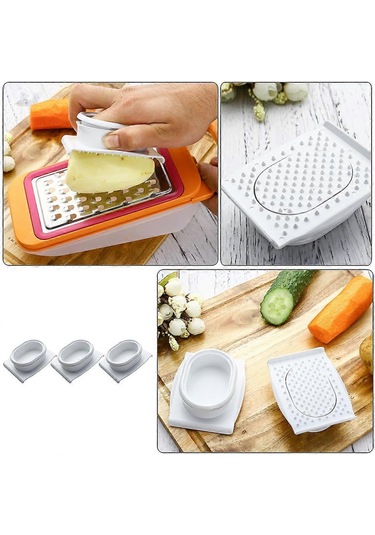 3 Adet Peynir Rendesi, Kesilmeye Karşı El Koruyucu, Sebze Soyucu, Mutfak El Rendesi, Havuç Rendesi, Mutfak Sebze Doğrayıcı, Rende Diğer