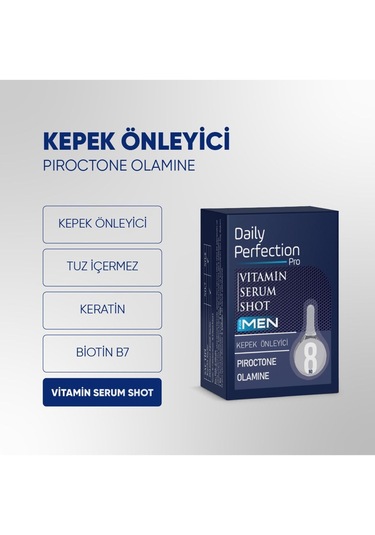 Daily Perfection Provitamin For Men Shot No:8 Kepek Önleyici Serum 2 x 6 ML