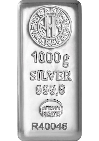 Nadir 1000 Gr Külçe Gümüş