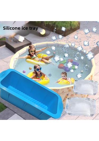 Geeroyoo Yaz Partileri İçin Büyük Kapasiteli 3.5l Silikon Buz Kalıbı - Kolay Çıkarma Özelliği, Modern Tarz, Ev/komercial Kullanım Kuzey Avrupa Yeşili Diğer