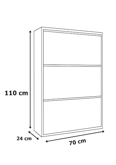 Ae-1078 Vizyon Ayakkabılık Duvara Monte Edilebilir, Atlantik Çam Atlantik - Çam