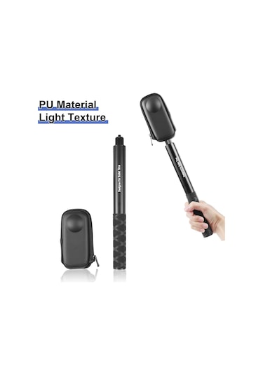 Insta360 X3 / One X2 Puluz Kamera İçin Taşınabilir Kılıf Kutusu Saklama Çantası Siyah