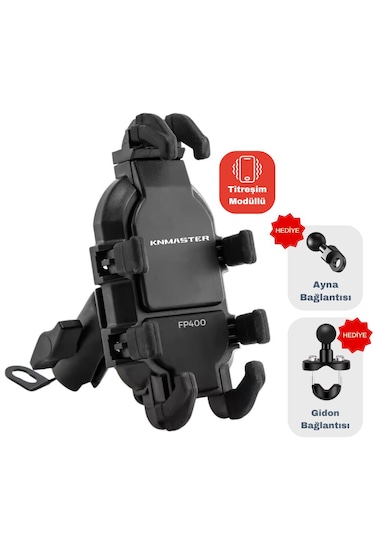 Kn Master Fp 400 8 Nokta Telefon Tutucu SİYAH-LOGOLU