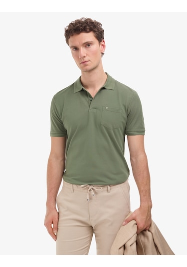 Pierre Cardin Erkek Haki Tişört Basic 50325290-vr027