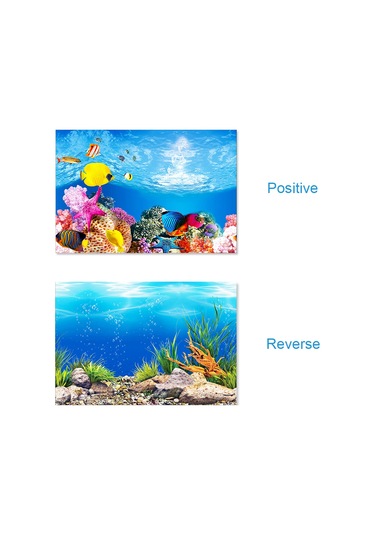 Xiyyadms 3b Akvaryum Arka Plan Duvar Kağıdı - 30x52cm Boyutunda Film Kağıdından Yapılmış A Modeli