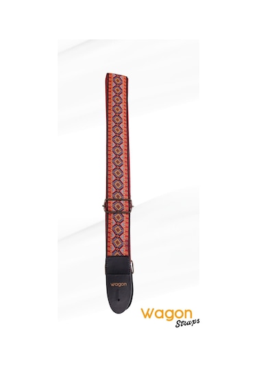 Wagon Straps Vintage Serisi Gitar Askısı - Fiery Petal