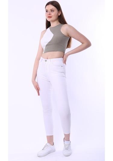 Rooted-kadın Bisiklet Yaka Sıfır Kol Crop Bluz&atlet Mint