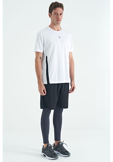 Tommy Life Antrasit Logo Baskılı Yüksel Bel Slim Fit Aktif Spor Erkek Tayt - 84989 Antrasit