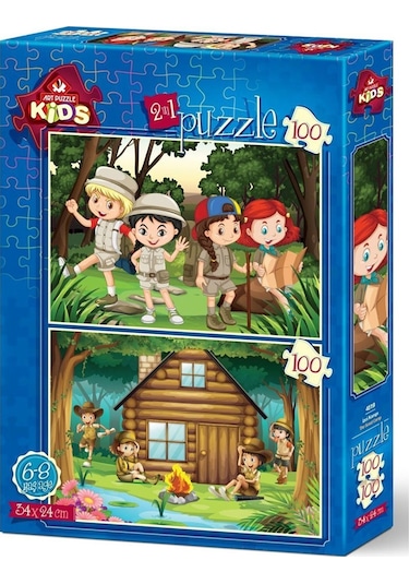 Art Puzzle 2X100 Parça İzci Kampı 4519