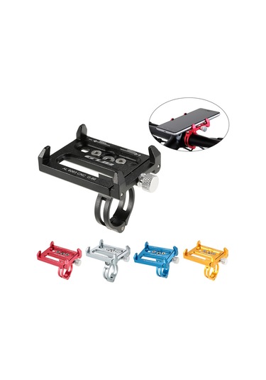 Skycity Al6063 Alüminyum Bisiklet Telefon Tutucu, 3.5-6.2 İnç Telefonlar İçin Uyumlu, Kolye Ve Gövde Kapağına Hızlı Kurulum, Siyah Siyah