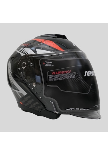 Arwic Street Model Yarım Motosiklet Kaskı Ar836 Turuncu