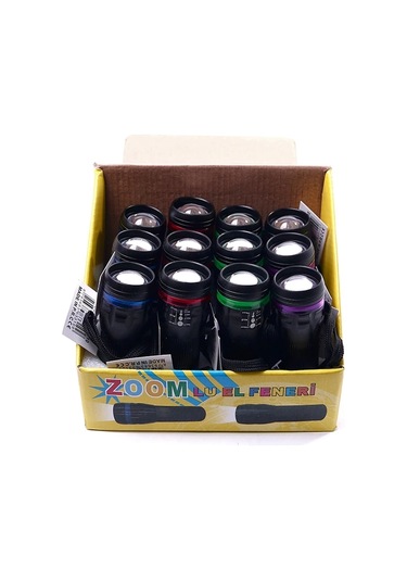 Şeritli Zoom Odaklı El Feneri Bm-310 Çok Renkli