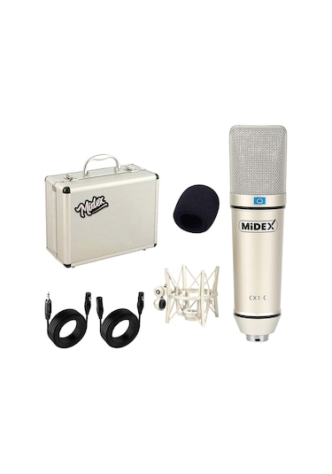 Midex Cx1 Profesyonel Condenser Stüdyo Mikrofonu Seti