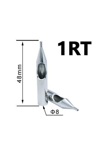 1Rt L316 Paslanmaz Çelik İğne Ucu - Tattoo Çelik Uç