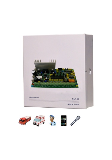 Electrosec Dap-06 Kablolu Soygun Ve Yangın Alarm Seti 6 Bölgeli