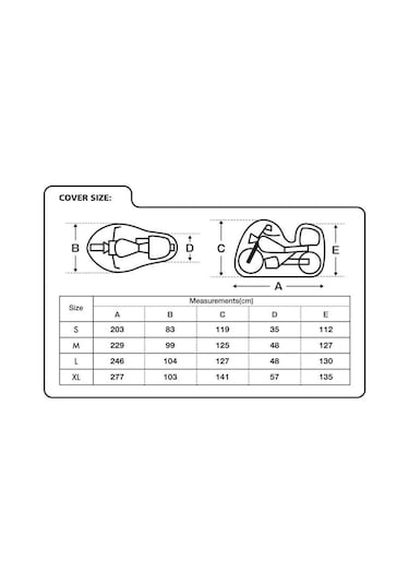 Oxford Motosiklet Aquatex Arka Çantali Kilif Medium Siyah-gri Cv203