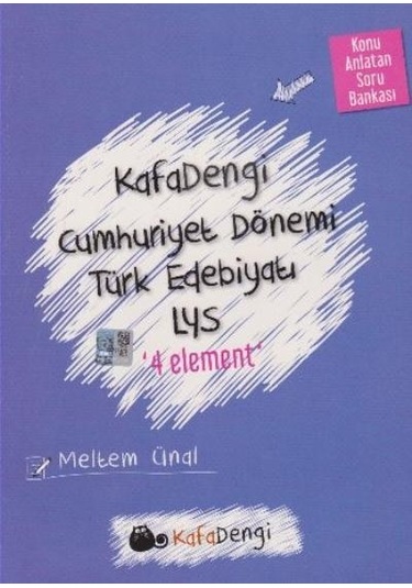Cumhuriyet Dönemi Türk Edebiyatı 4 Element Sb Kafadengi