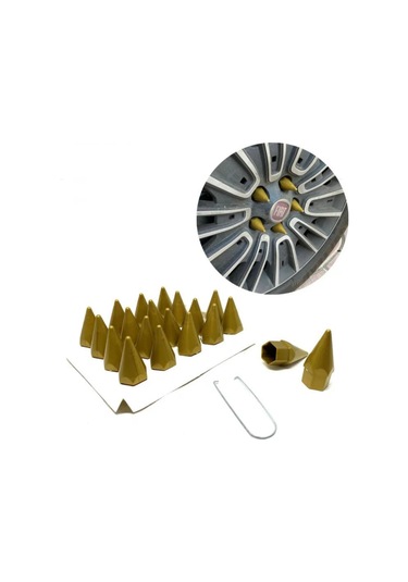 Sivri Mermi Bijon Kapağı Sökme Aparatlı Altın Sarısı 19 Mm